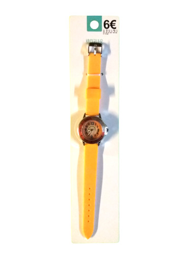 Kinderuhr gelb orange - gelb,