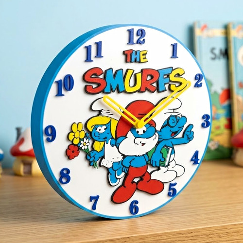 The smurfs wanduhr analog - the,