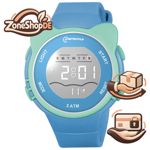 Kinderuhr led silikon 30m - kinderuhr,