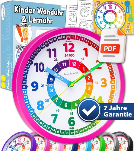 Wanduhr für kinder lernuhr - kinder,