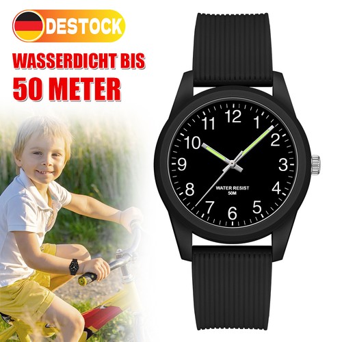 Schwarz kinderuhr junge - schwarz,